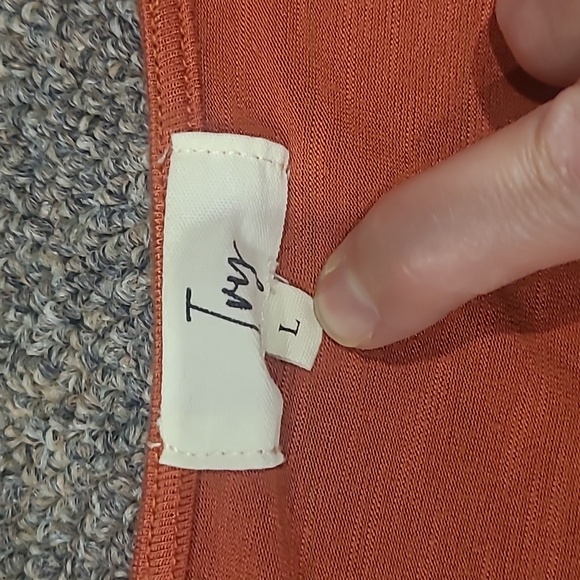 Boho burnt orange tshirt size L - Picture 5 of 5